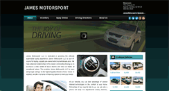 Desktop Screenshot of jamesmotorsport.com