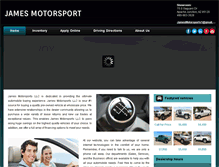 Tablet Screenshot of jamesmotorsport.com